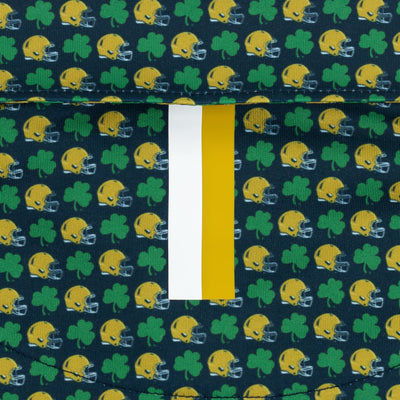 The Notre Dame Golden Domer® | Collegiate Polo | The Notre Dame Golden Domer® - Indigo Blue/Irish Green