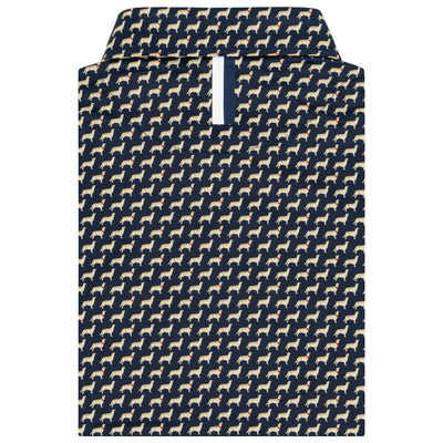 The Golden Retriever | Performance Polo | The Golden Retriever - Fleet Navy/Autumn Gold