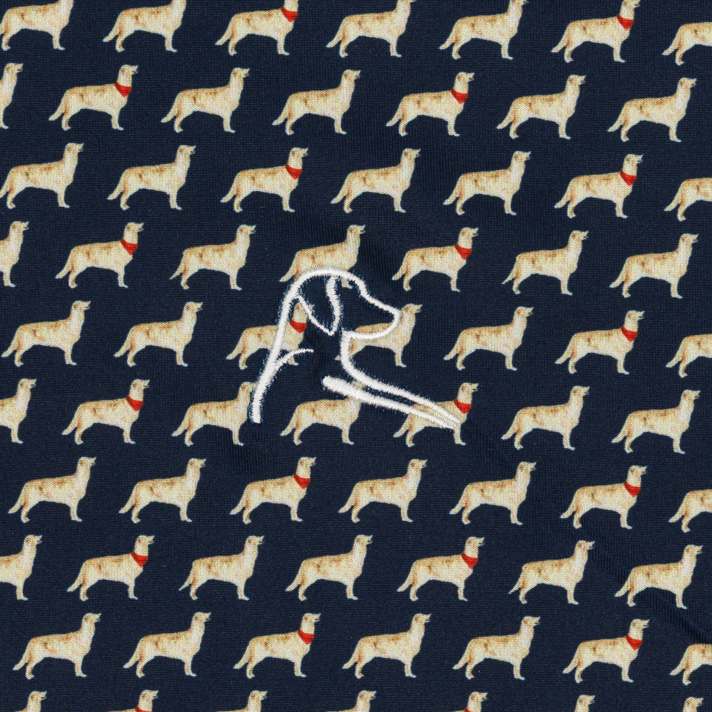 The Golden Retriever | Performance Polo | The Golden Retriever - Fleet Navy/Autumn Gold