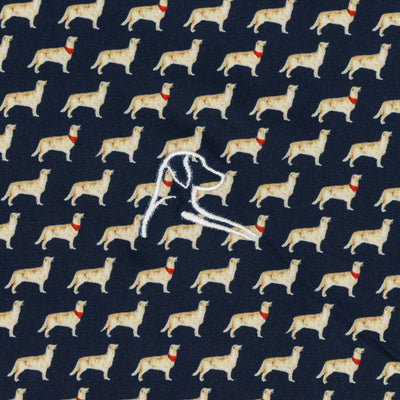 The Golden Retriever | Performance Polo | The Golden Retriever - Fleet Navy/Autumn Gold