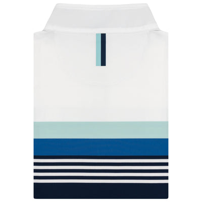 Grady Block Performance Q-Zip | The Grady Block - Fleet Navy/White/Antigua Green