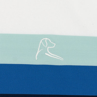 Grady Block Performance Q-Zip | The Grady Block - Fleet Navy/White/Antigua Green