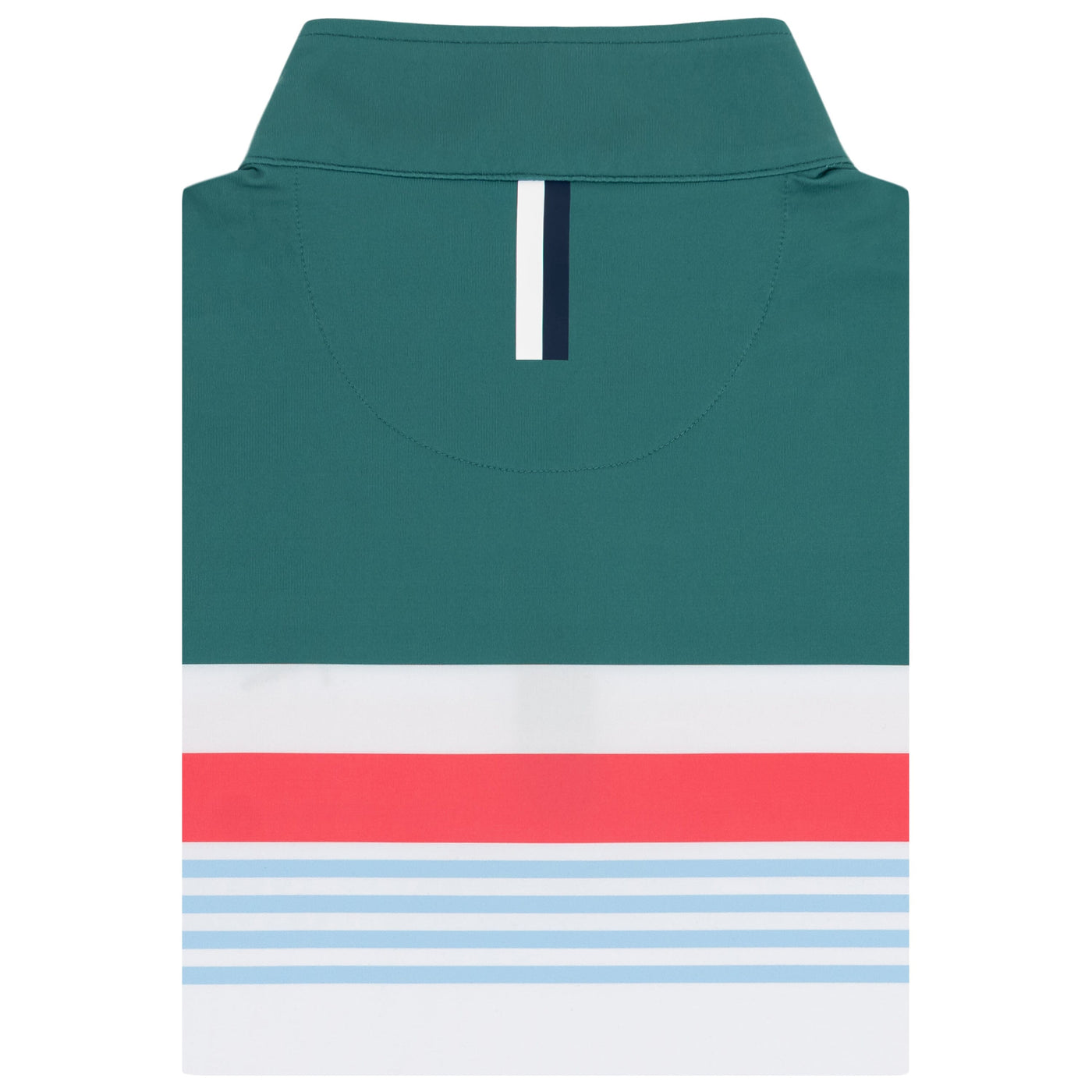 Grady Block Performance Q-Zip | The Grady Block - White/Leaf Green/Pure Blue