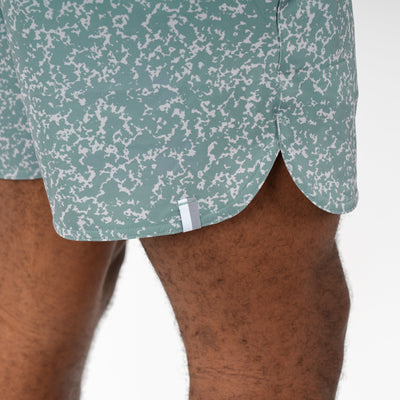 Grit Gym Short | The Granite Camo - Bullfrog Green/Stratus Grey