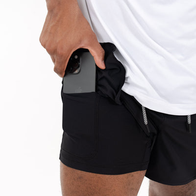 Grit Gym Short - 5" | Solid - Midnight Black