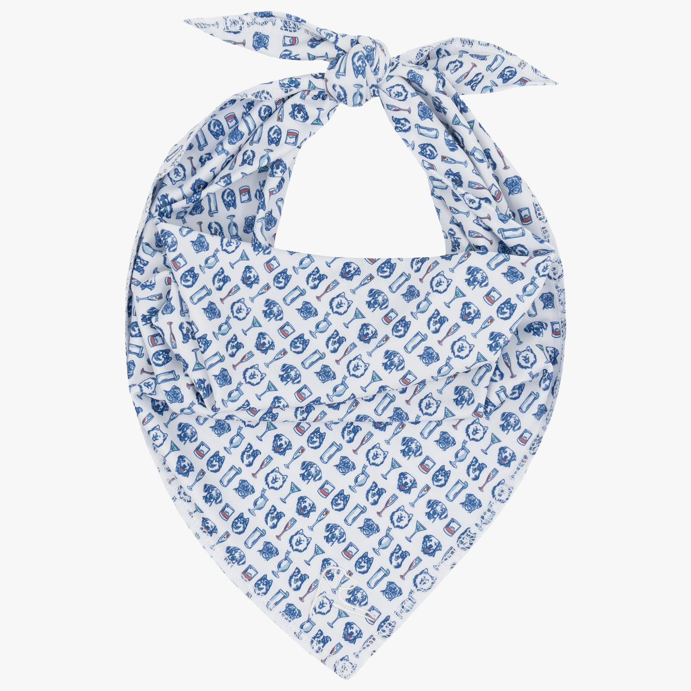 The Hair Of The Dog | Performance Bandana | The Hair Of The Dog - White/Short Stop Blue