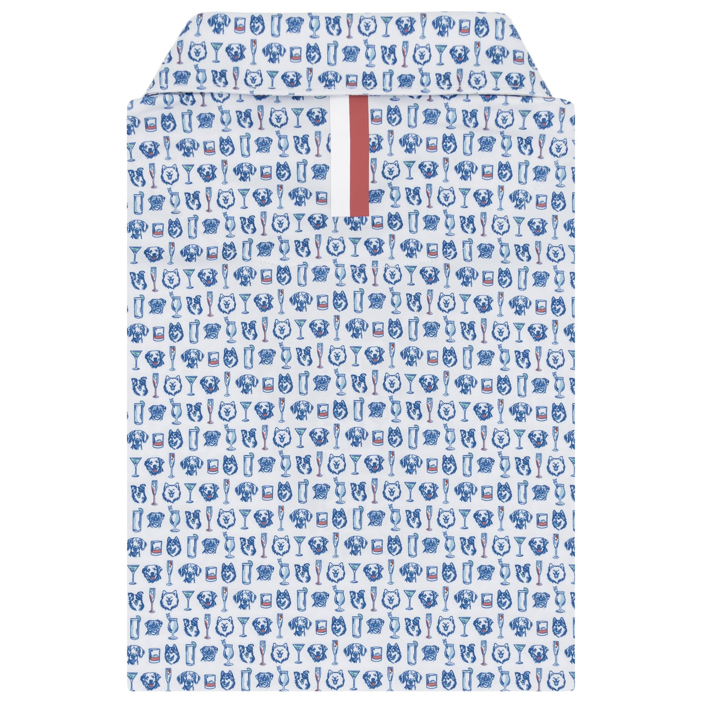 The Hair Of The Dog | Performance Polo | The Hair Of The Dog - White/Short Stop Blue