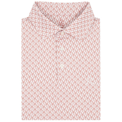 The Hard Shell | Performance Polo | The Hard Shell - White/Rouge Red