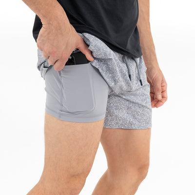 Grit Gym Short - 5" | The Haze - Thunder Grey/Thunder Grey