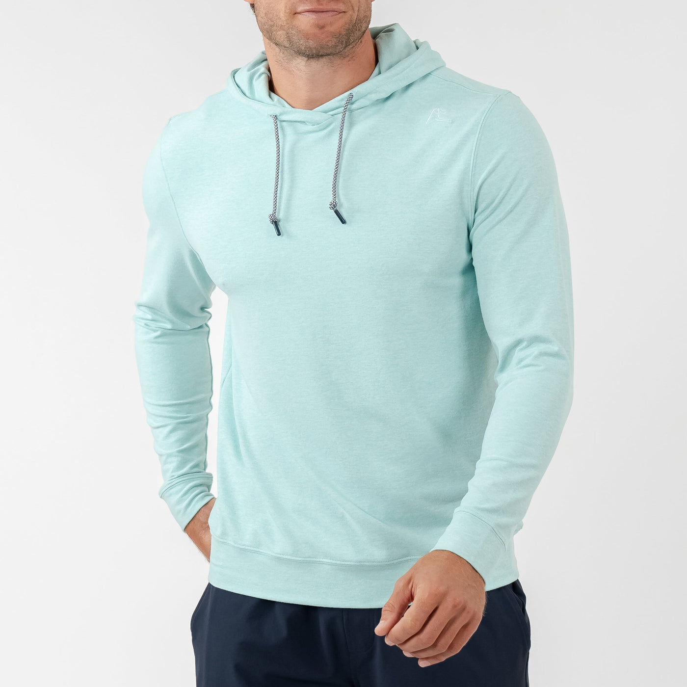 Hesi Performance Hoodie | Heather - Antigua Green/Seafoam