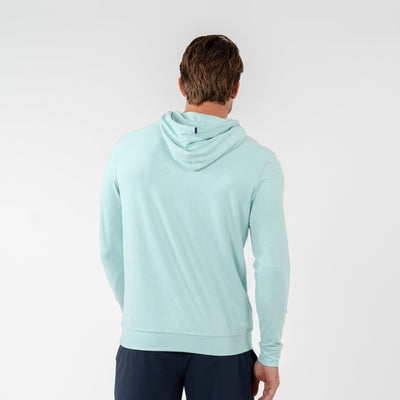 Hesi Performance Hoodie | Heather - Antigua Green/Seafoam