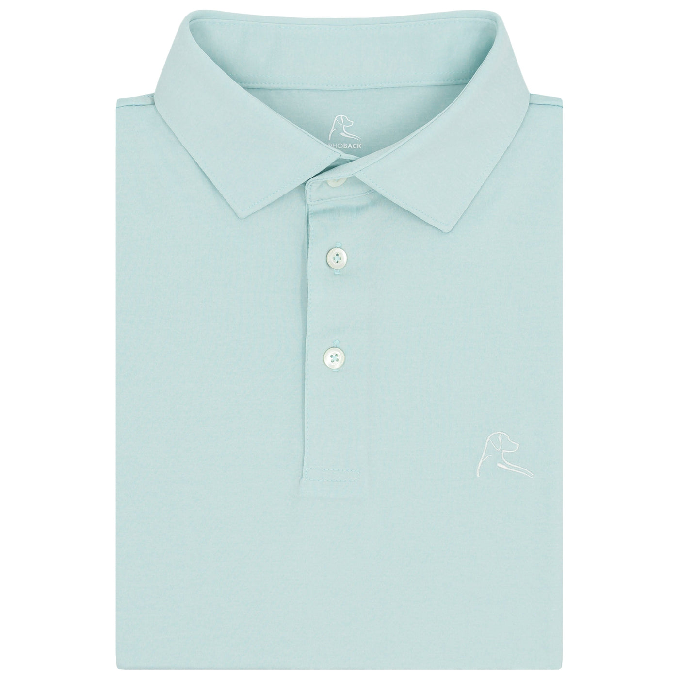 Heather | Performance Polo | Heather - Antigua Green/White