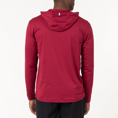 Blitz Tech Hoodie | Heather - Barn Red/Barn Red
