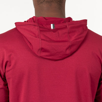 Blitz Tech Hoodie | Heather - Barn Red/Barn Red