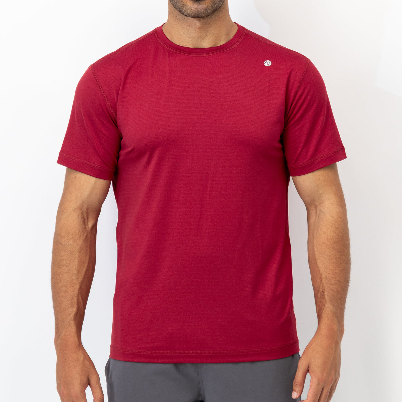 Blitz Tech Tee | Heather - Barn Red/Barn Red