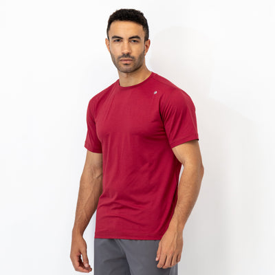 Blitz Tech Tee | Heather - Barn Red/Barn Red