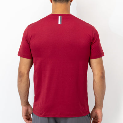 Blitz Tech Tee | Heather - Barn Red/Barn Red