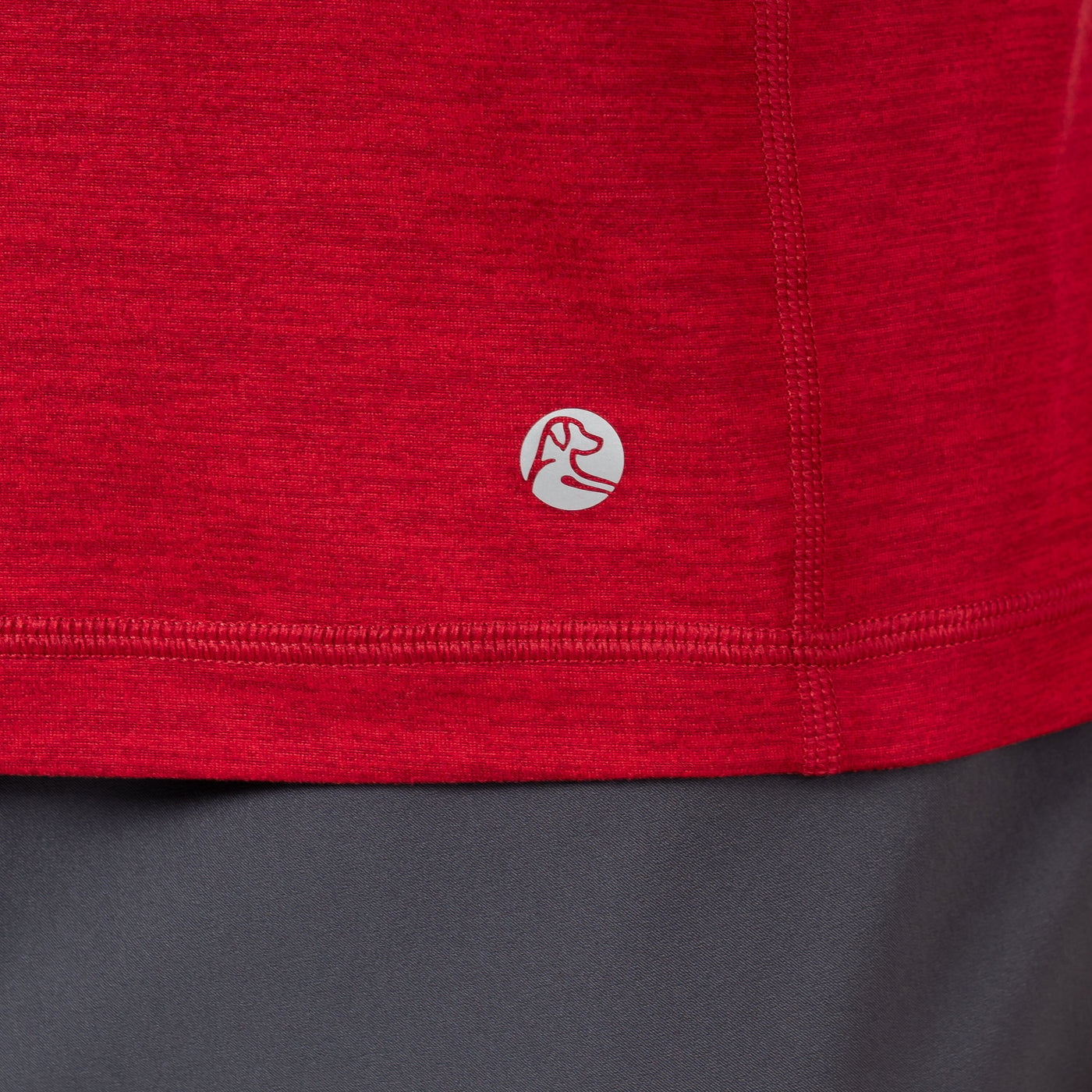 Tailwind Performance Q-Zip | Heather - Barn Red/Cardinal Red
