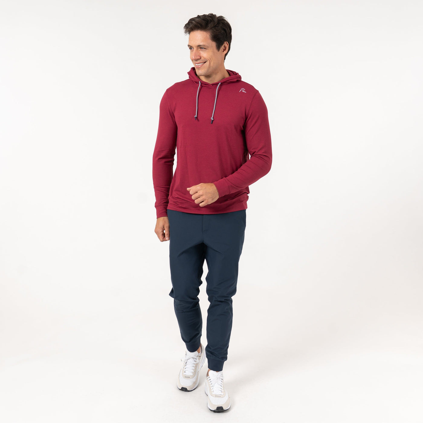 Hesi Performance Hoodie | Heather - Barn Red/Barn Red