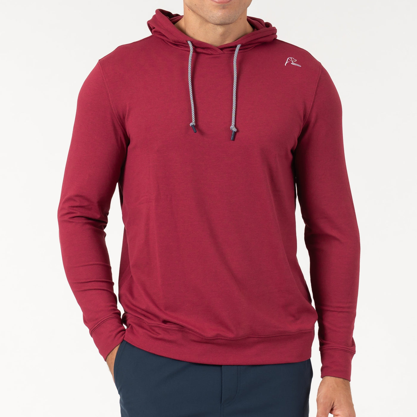 Hesi Performance Hoodie | Heather - Barn Red/Barn Red