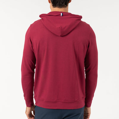 Hesi Performance Hoodie | Heather - Barn Red/Barn Red