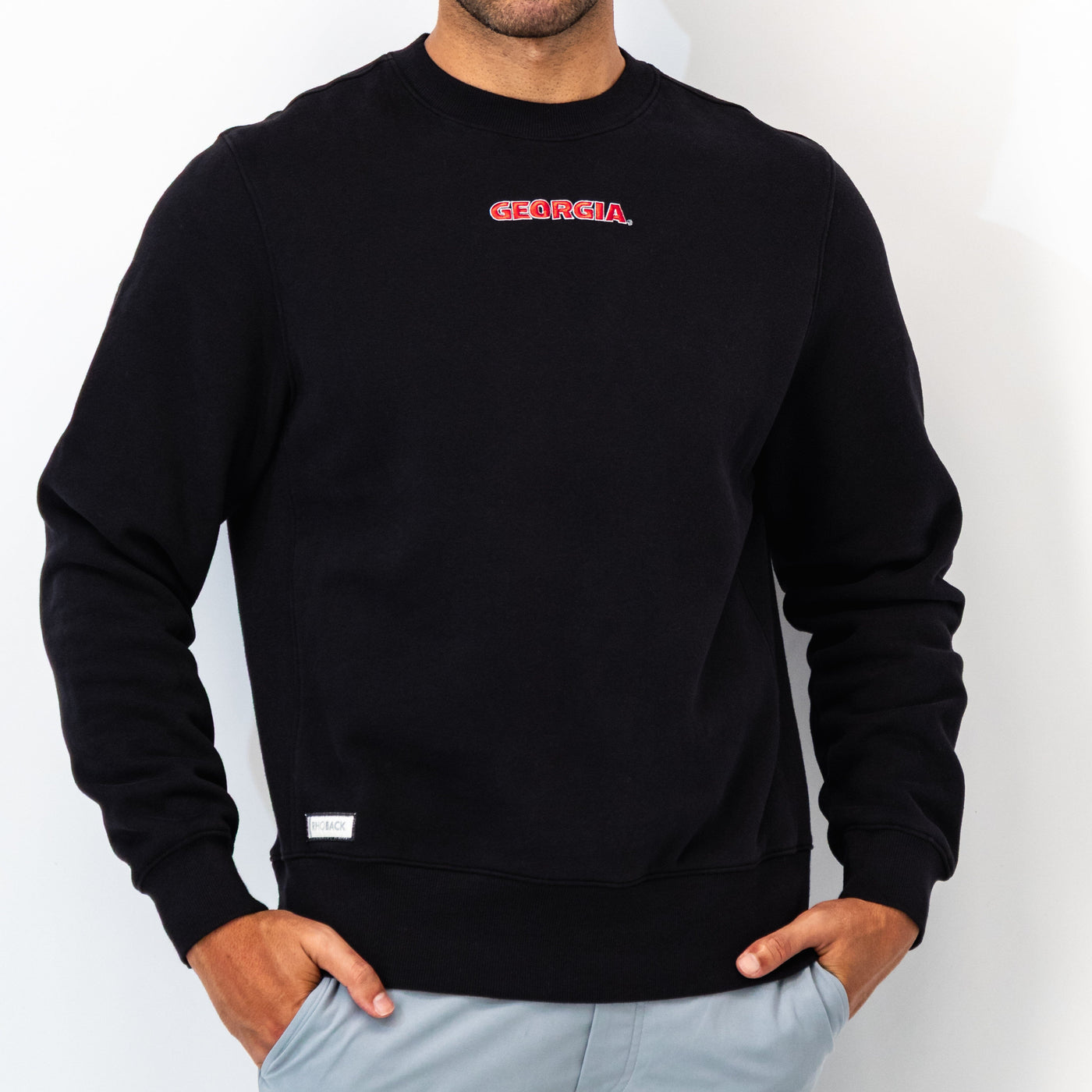 Ready Collegiate Crewneck - Georgia | Solid - Midnight Black - Georgia - 1