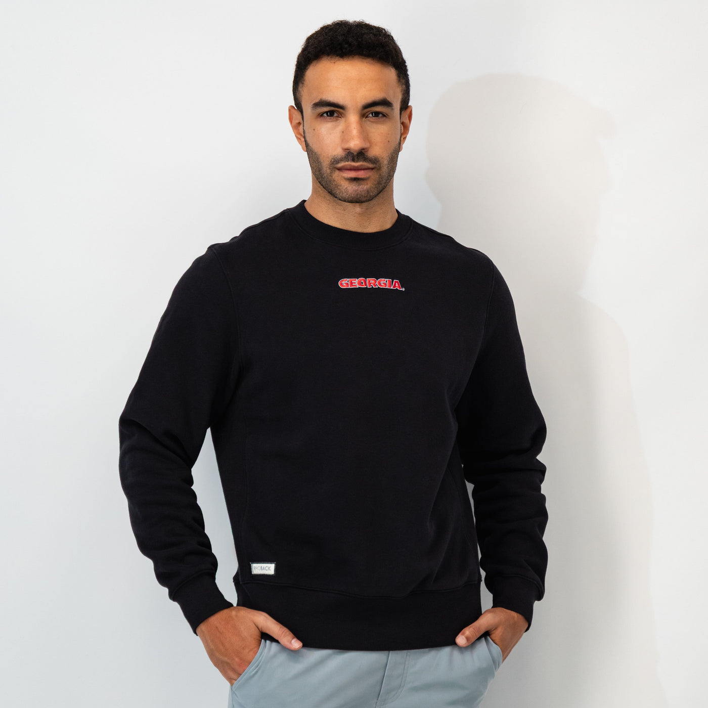 Ready Collegiate Crewneck - Georgia | Solid - Midnight Black - Georgia - 1