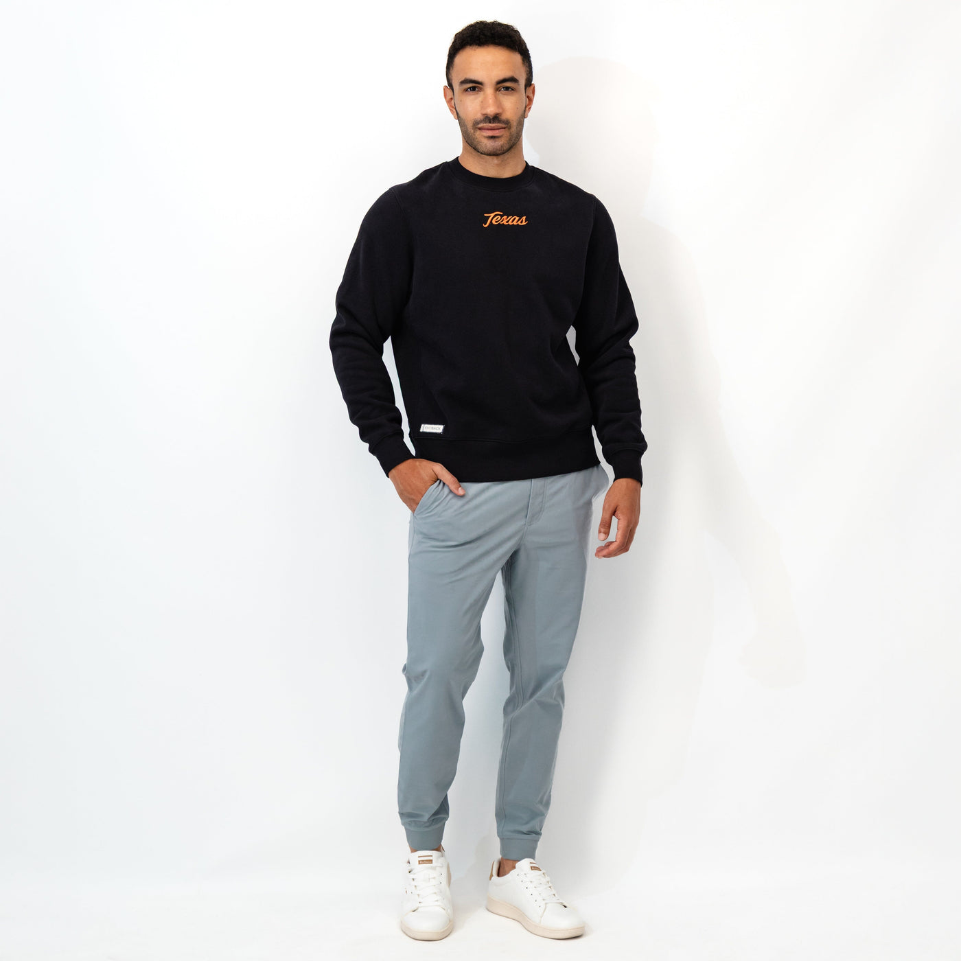 Ready Collegiate Crewneck - Texas | Solid - Midnight Black - Texas - 1