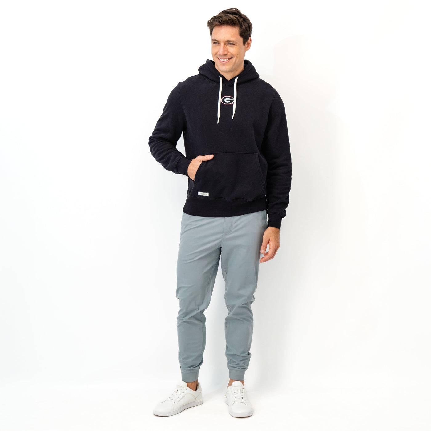 Ready Collegiate Hoodie - Georgia | Solid - Midnight Black - Georgia - 1