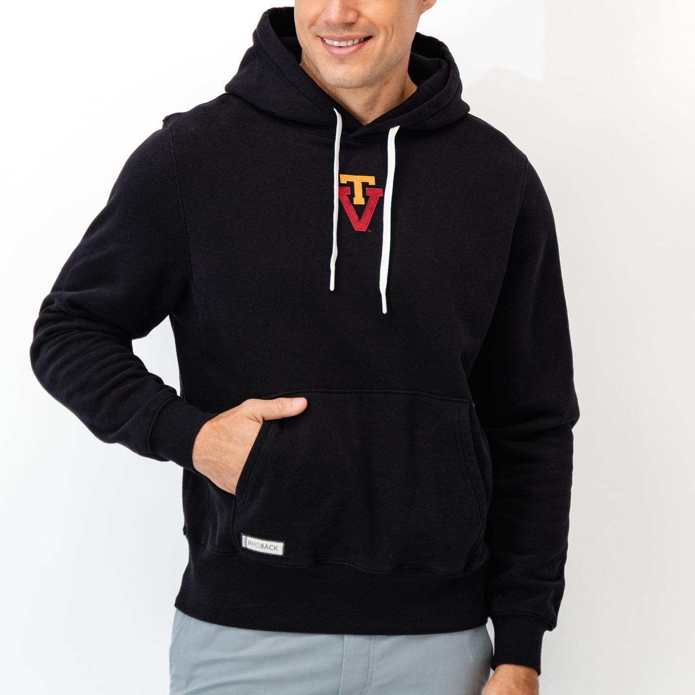 Ready Collegiate Hoodie - Virginia Tech | Solid - Midnight Black - Virginia Tech - 1