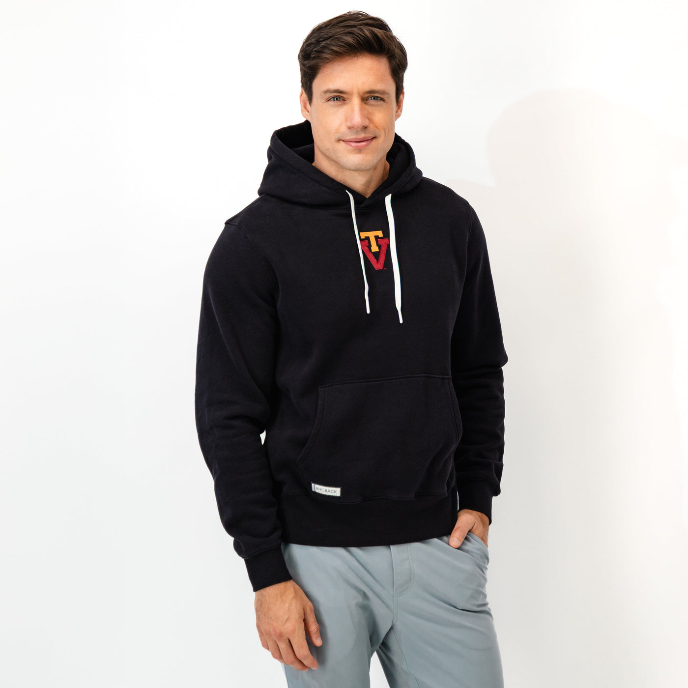 Ready Collegiate Hoodie - Virginia Tech | Solid - Midnight Black - Virginia Tech - 1