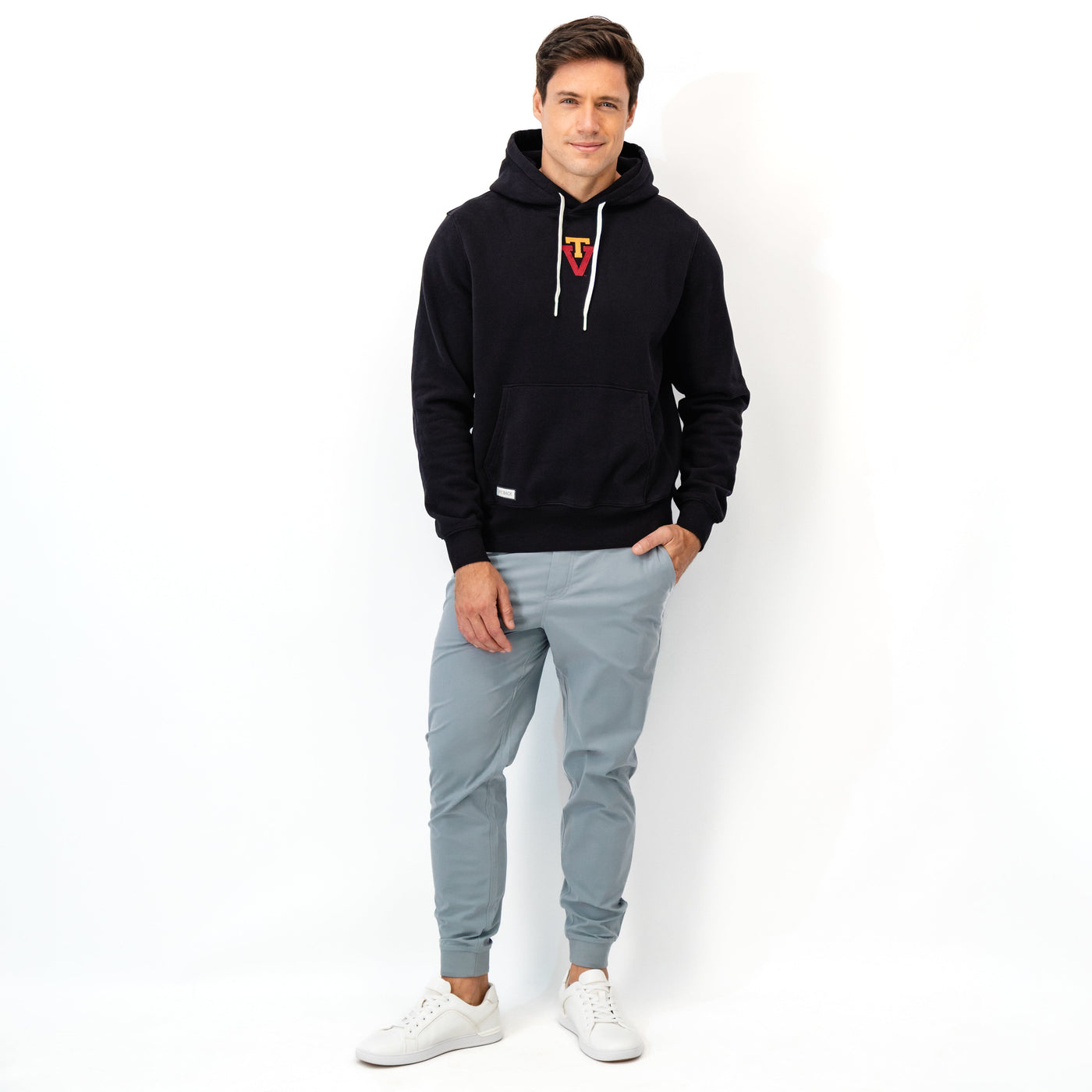 Ready Collegiate Hoodie - Virginia Tech | Solid - Midnight Black - Virginia Tech - 1