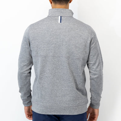 Knoll Performance Half-Zip | Heather - Boulder Grey/White