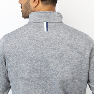 Knoll Performance Half-Zip | Heather - Boulder Grey/White