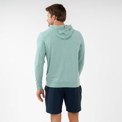 Hesi Performance Hoodie | Heather - Bullfrog Green/Antigua Green