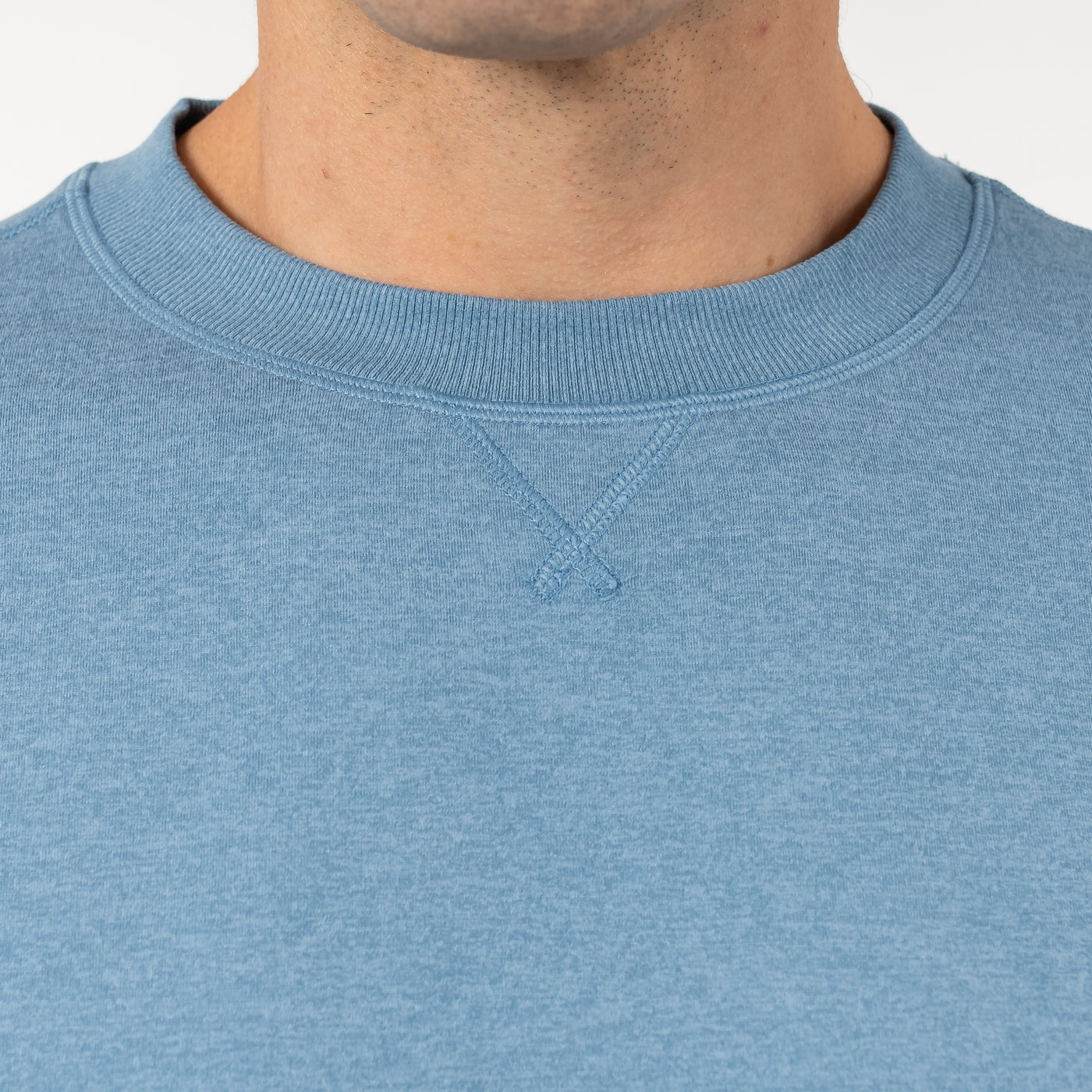 Pace Performance Crew | Heather - Cadet Blue/Cadet Blue