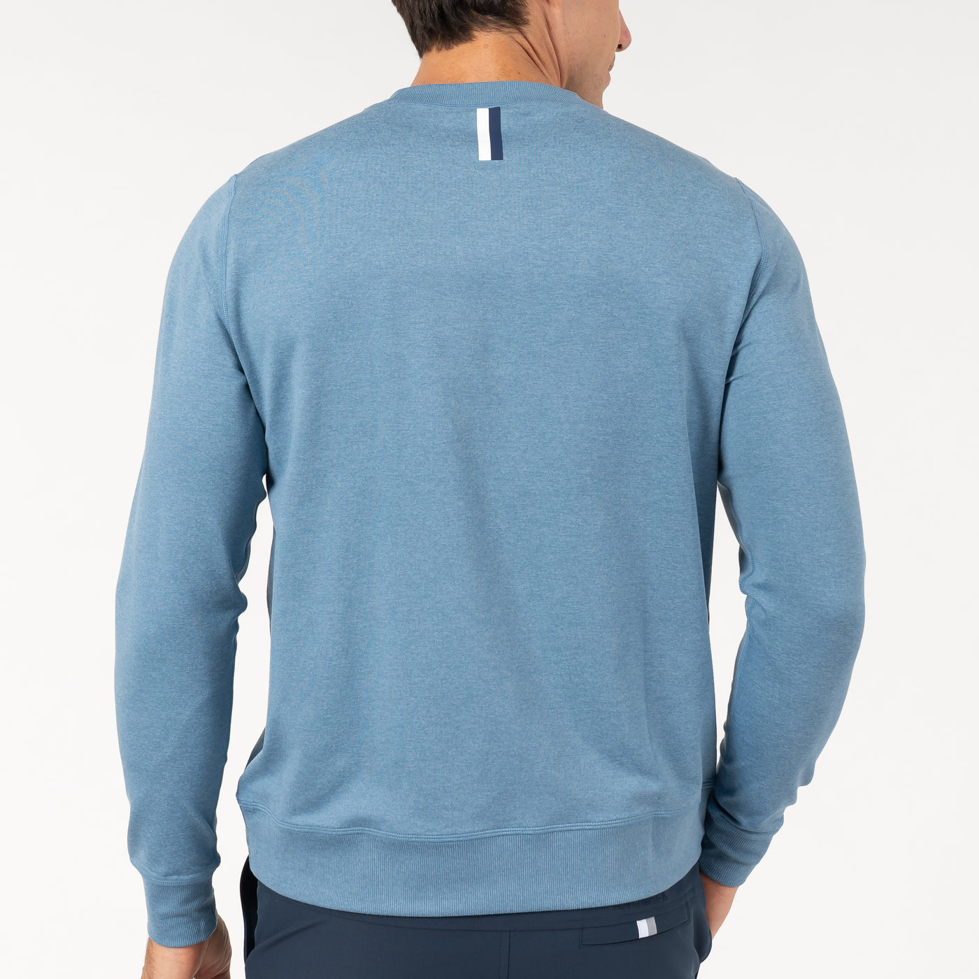 Pace Performance Crew | Heather - Cadet Blue/Cadet Blue