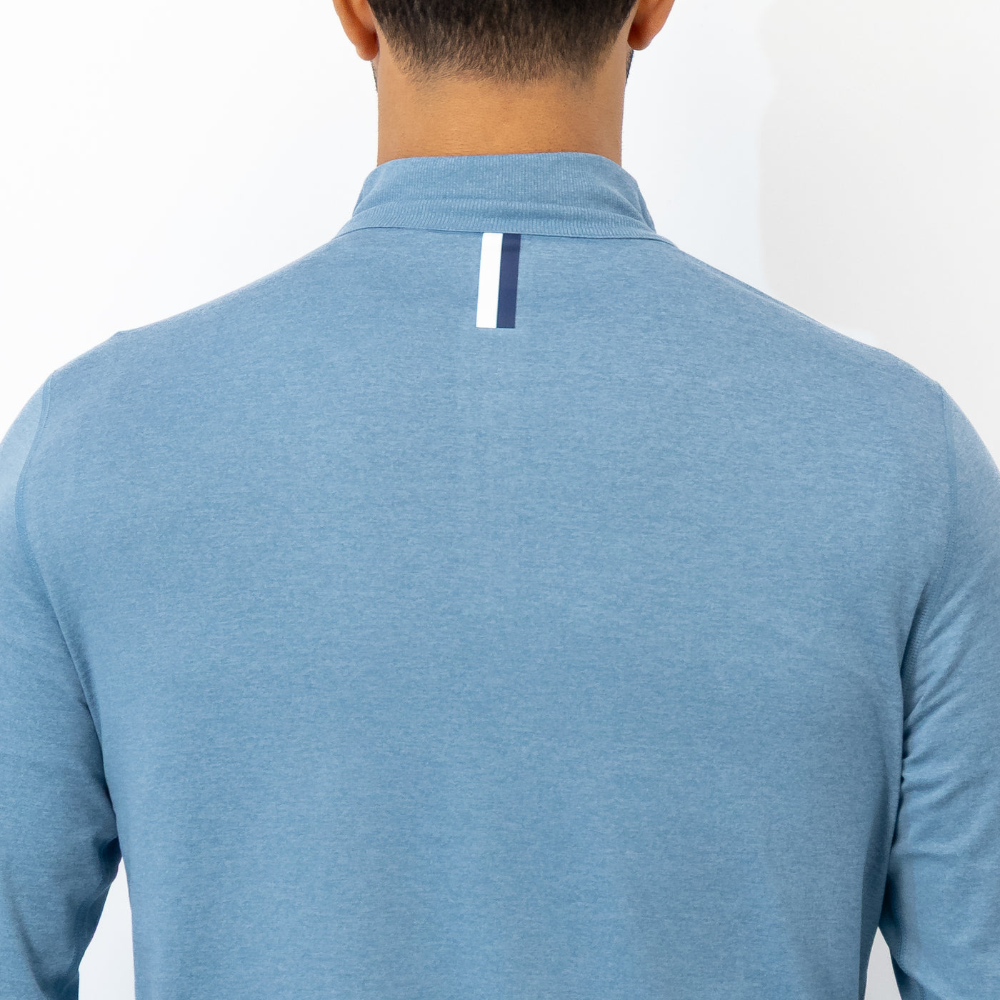 Pace Q-Zip Pullover | Heather - Cadet Blue/Cadet Blue