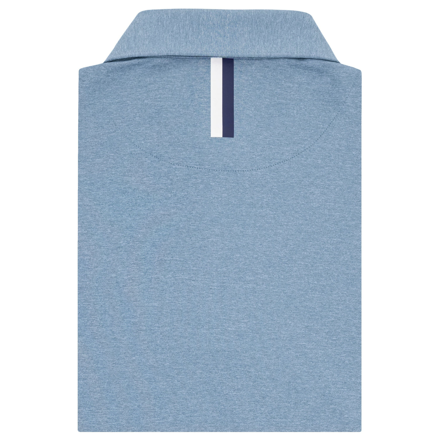 Heather | Performance Polo | Heather - Cadet Blue/White