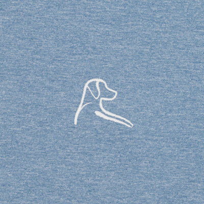 Heather | Performance Polo | Heather - Cadet Blue/White