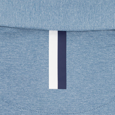 Heather | Performance Polo | Heather - Cadet Blue/White