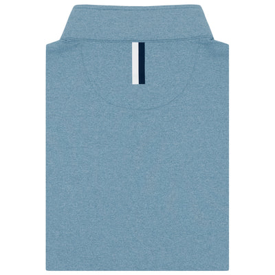 Heather Performance Q-Zip | Heather - Cadet Blue/Zenith Blue