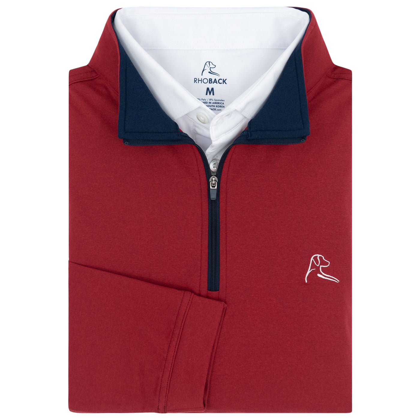 Heather Performance Q-Zip | Heather - Cardinal Red/Merlot