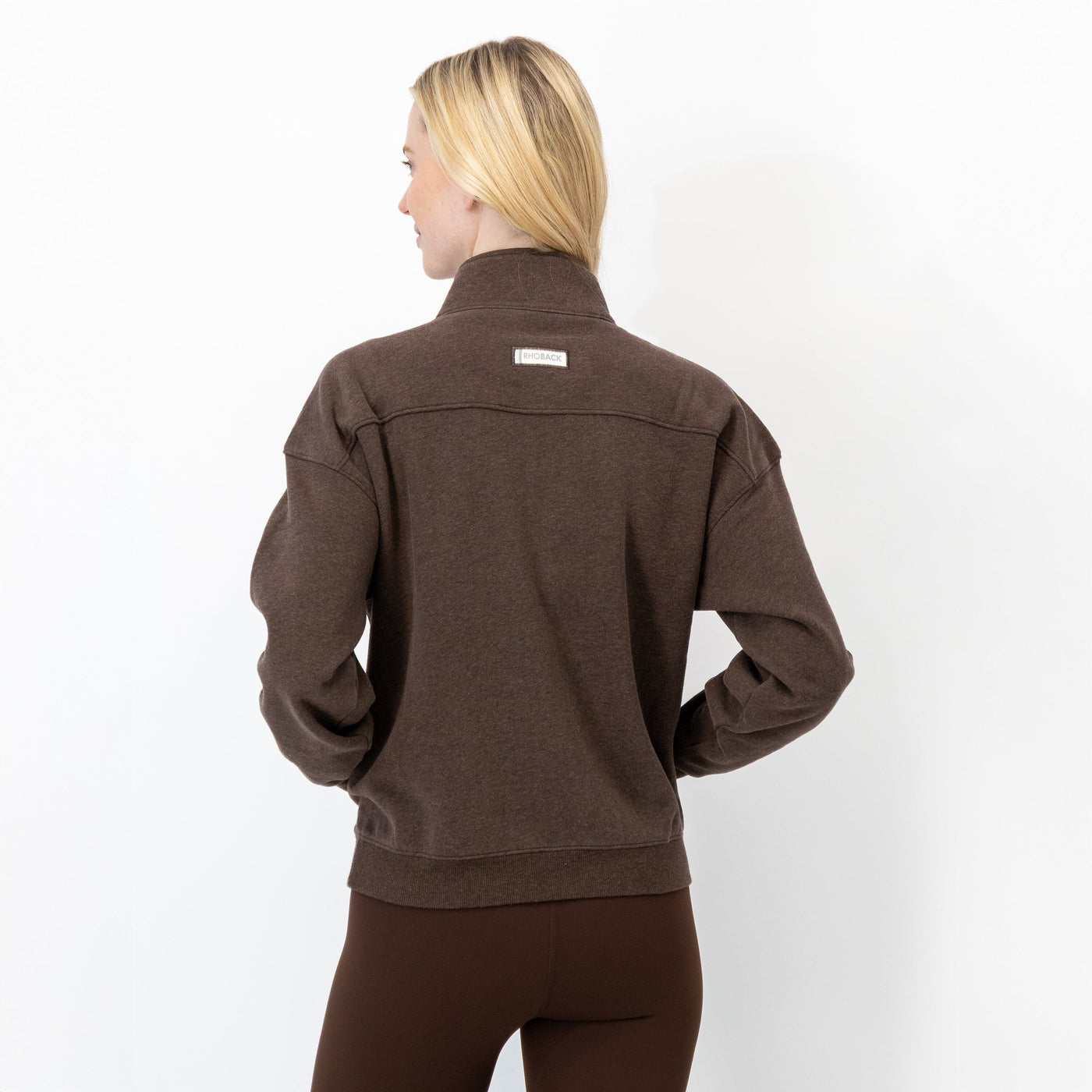 Serenity Half-Zip | Heather - Cocoa