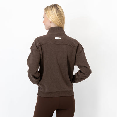 Serenity Half-Zip | Heather - Cocoa
