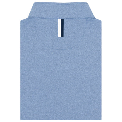Heather Performance Q-Zip | Heather - Dusk Blue/Zenith Blue