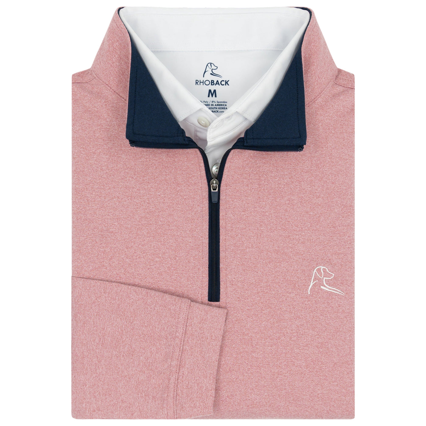 Heather Performance Q-Zip | Heather - Dusk Pink/Lotus Pink