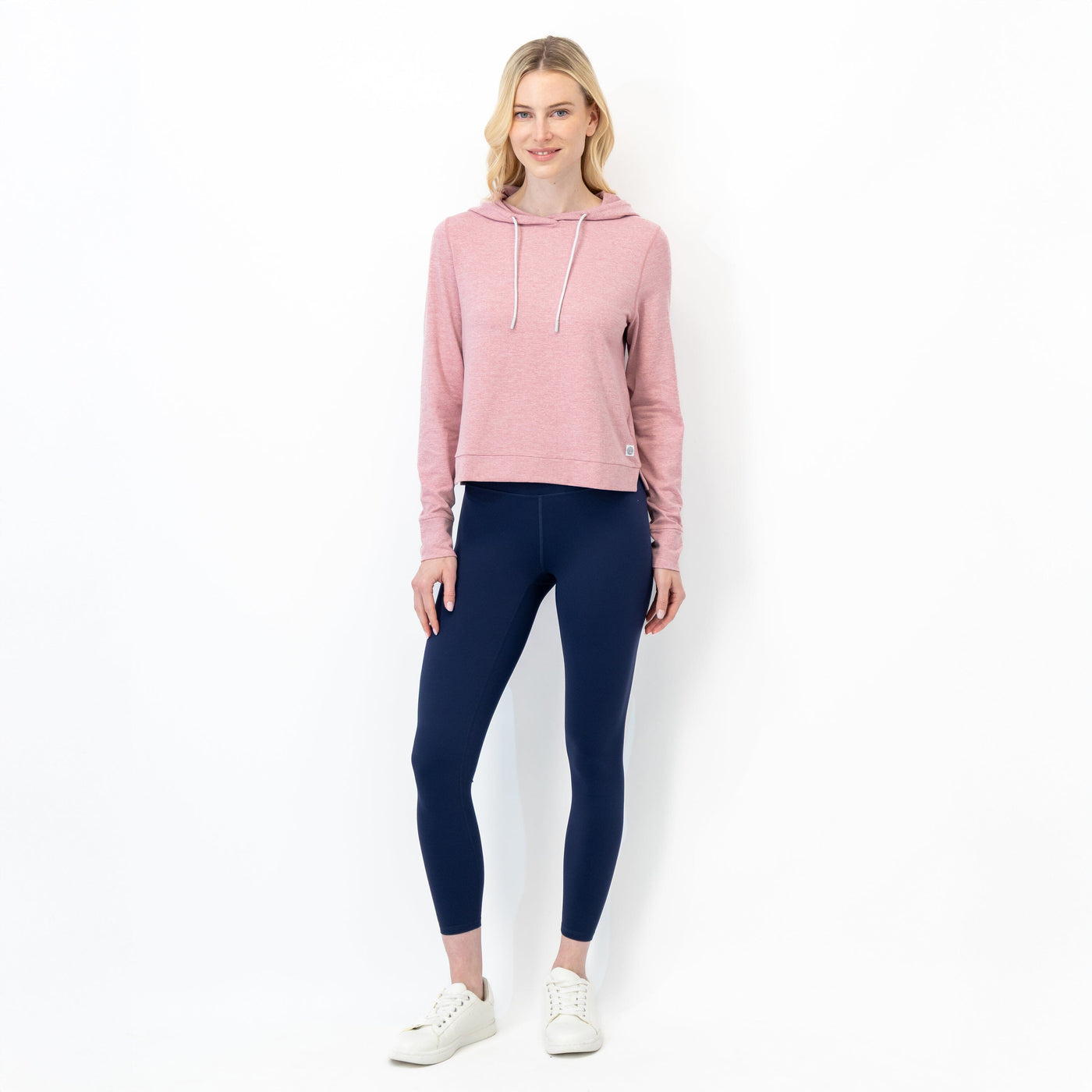 Tempo Performance Hoodie | Heather - Dusk Pink/Lotus Pink