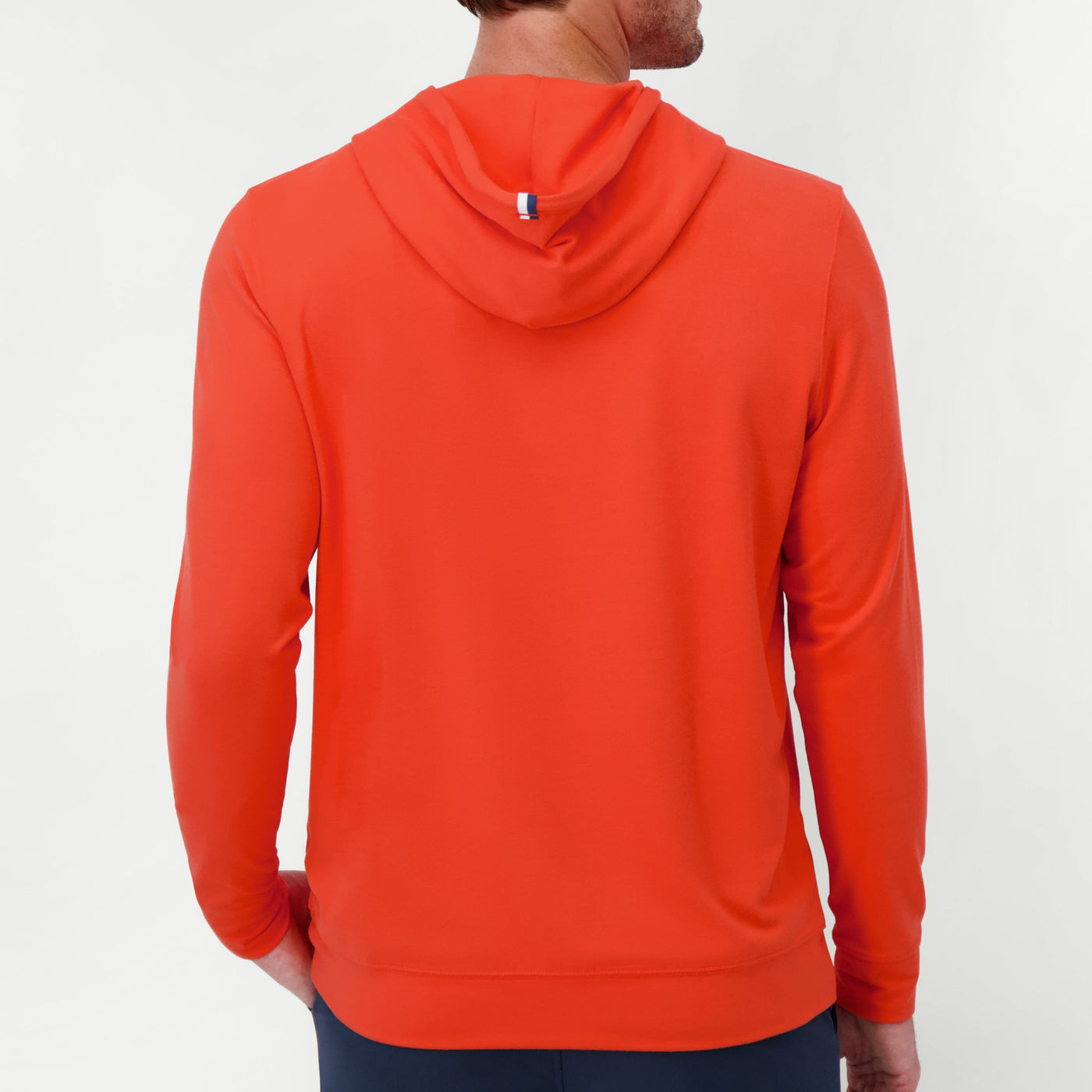 Hesi Performance Hoodie | Heather - Fire Orange/Poppy Red