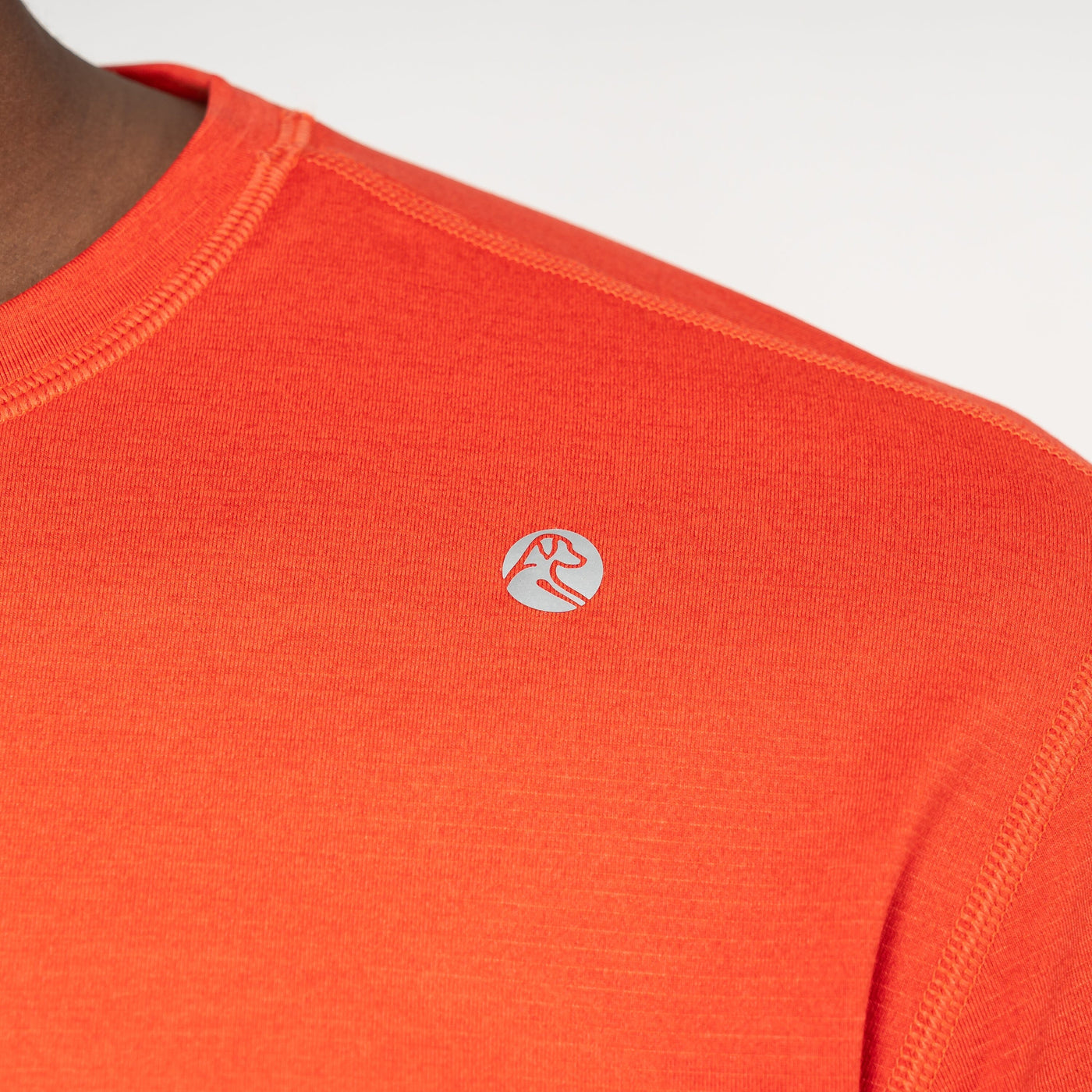 Blitz Tech Tee | Heather - Fire Orange/Poppy Red